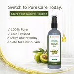Extra Virgin Cold Pressed Olive Oil 200ml | Pure & Premium Quality