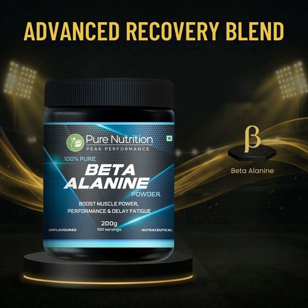 Pure Nutrition Pure Beta Alanine Powder – 200g Unflavored | Pre-Workout Supplement for Muscle Power