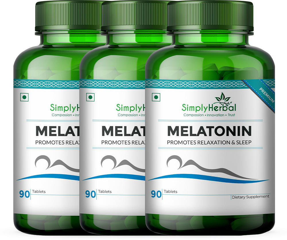 Simply Herbal Melatonin Tablets (90 Tablets)