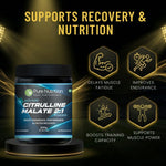 Pure nutrition L Citrulline DL Malate 2:1 Powder (Unflavoured) Faster Recovery & Reduce Muscle Fatigue - 200gm