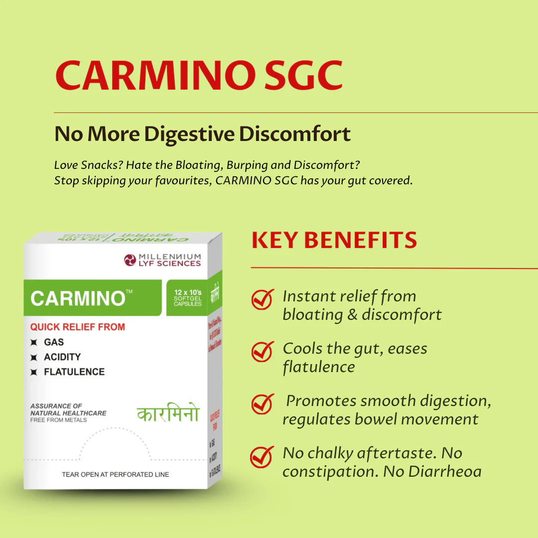 Millennium Herbal Care Carmino Soft Gel Capsule - 120 Capsules