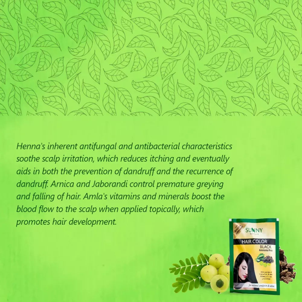 Sunny Herbals Hair Color Sachets Black