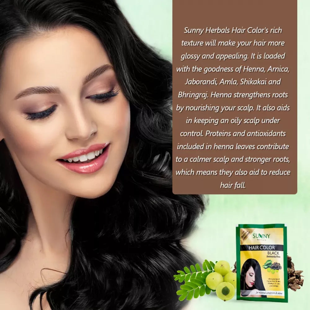 Sunny Herbals Hair Color Sachets Black
