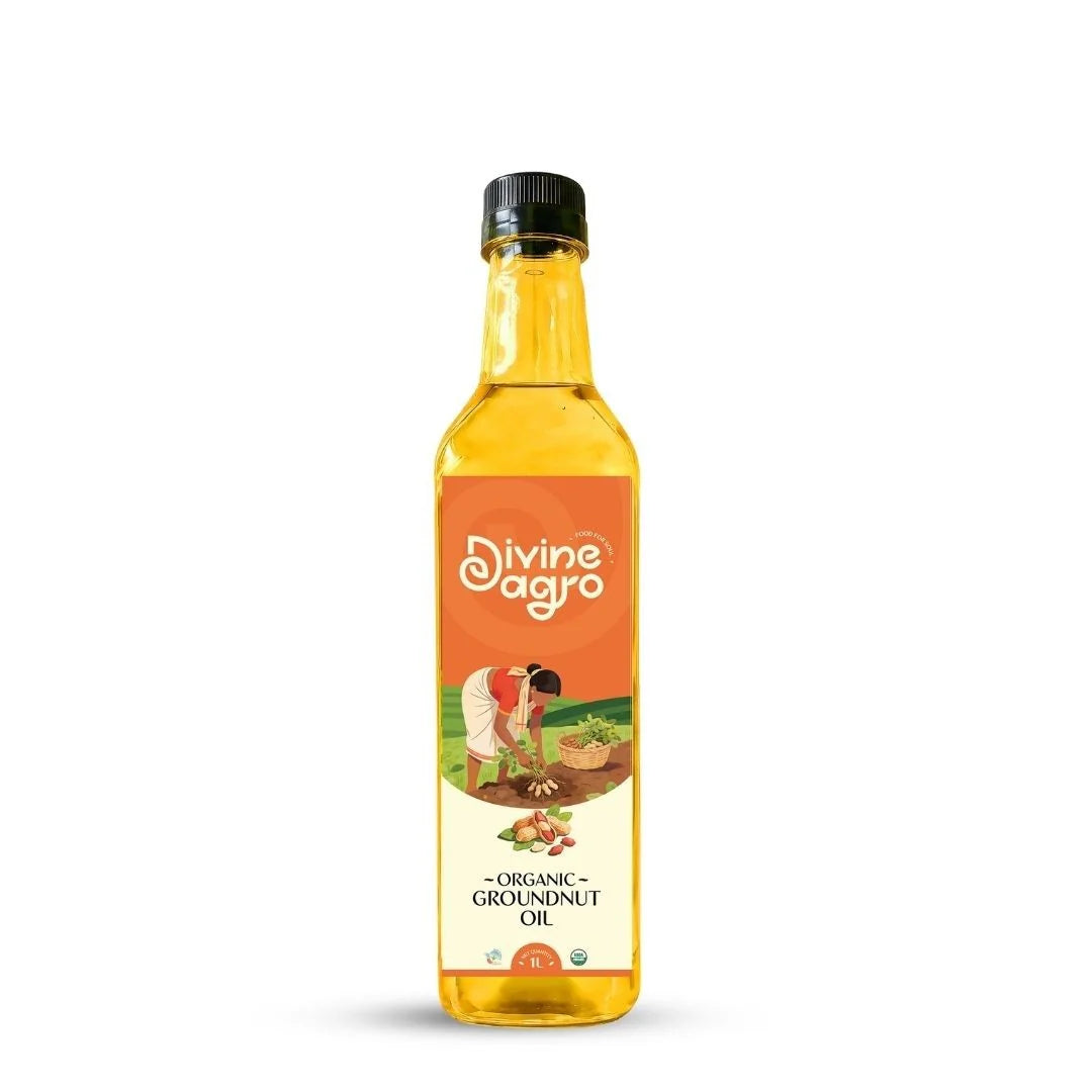 Divine Agro Groundnut Oil - 1ltr.