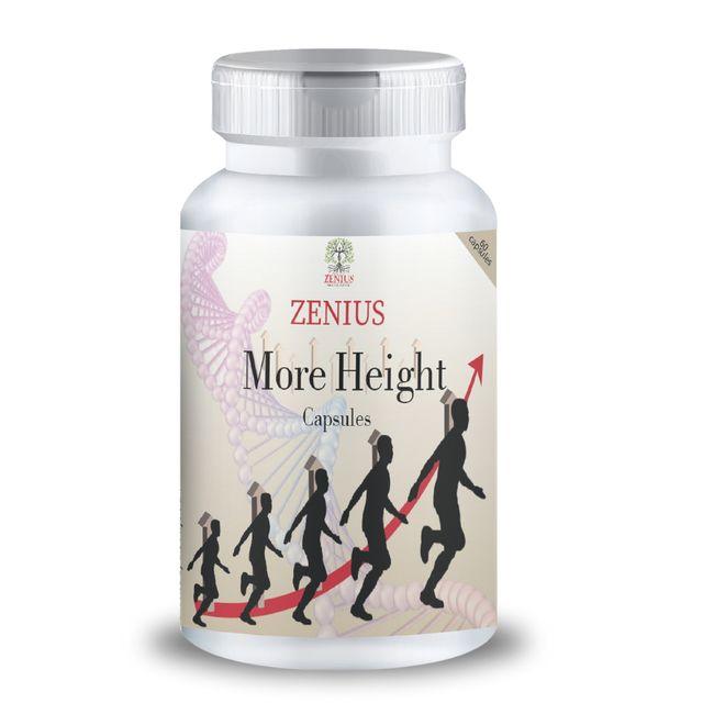 Zenius More Height Capsules - Long Look Capsules for Height Increase and Growth Enhancement - 60 Capsules