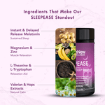 Wishnew Wellness Sleepease Restful & Deep Sleep Capsule - 30 Vegetarian Capsules