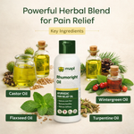 MAPL Rhumoright Pain Relief Oil 50ml Pack of 2 | Joint & Muscle Massage Oil | Ayurvedic Formula