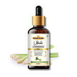 Khadi Lemongrass Essential Oil | Pure & Natural Lemongrass Oil for Face, Skin, Hair & Scalp Care | Essential Oil for Oily & Acne-Prone Skin | Refreshing Aromatherapy Oil | 15 ml