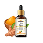 Khadi Turmeric Essential Oil | Pure & Natural Turmeric Oil for Face & Body Care | Essential Oil for Glowing-Looking Skin, Oily & Acne-Prone Skin | Herbal Aromatherapy & Massage Oil | 15 ml
