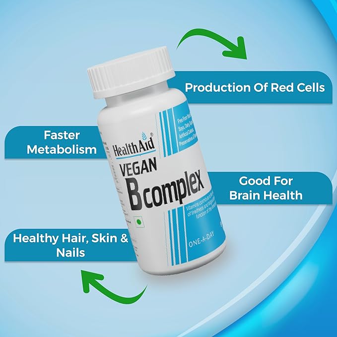 HealthAid Vegan B Complex Tablet - 60 Tablets