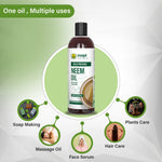 MAPL Cold-Pressed Neem Oil | Pure Ayurvedic Hair & Skin Oil | Moisturizes, Strengthens Hair, Supports Healthy Skin | 200 ml