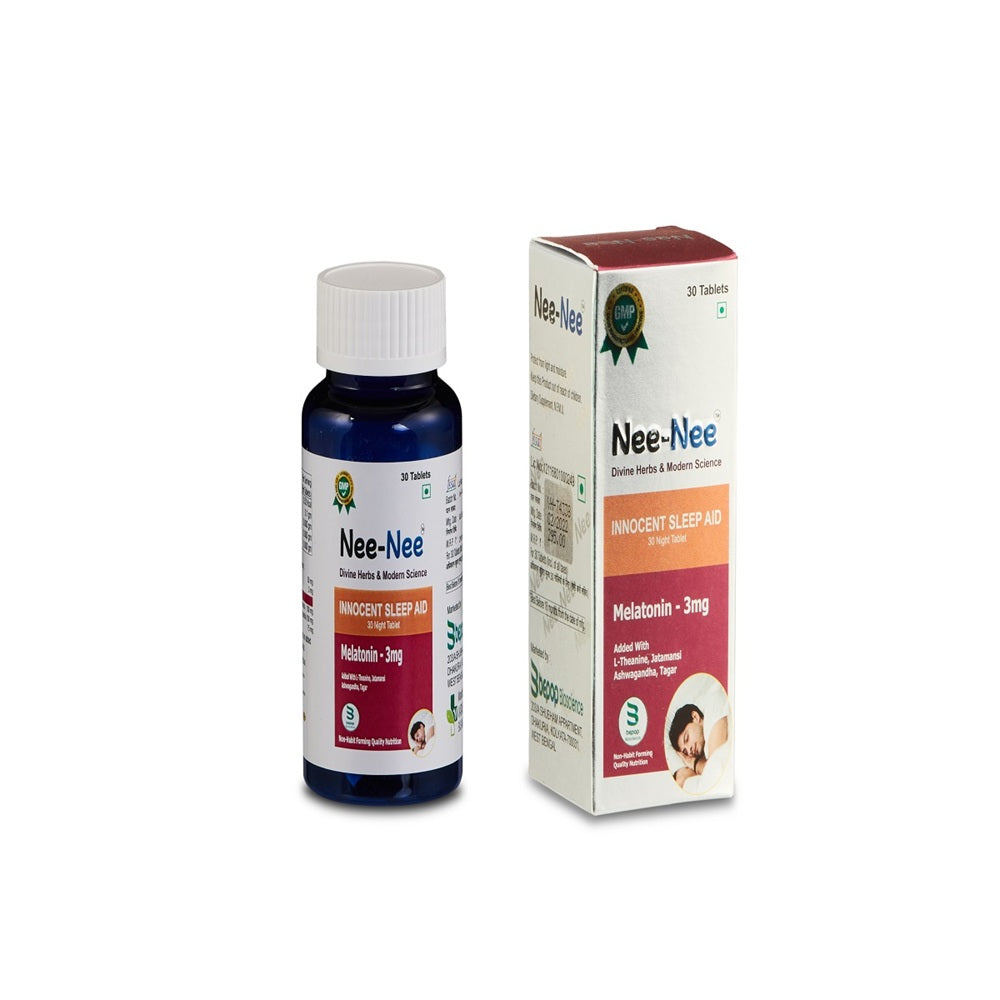 Nee-Nee Melatonin 3mg Innocent Sleep Aid Tablet (30 Each)