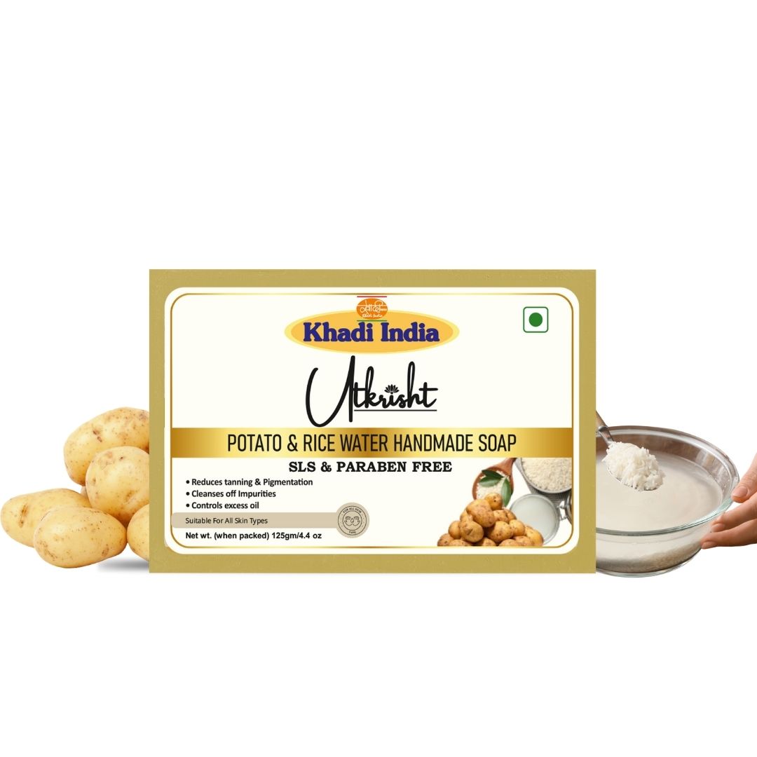 Utkrisht Khadi Potato Rice Water Soap (125g)