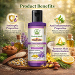 Bhudevam Naturals Khadi Lavender & Ylang Ylang Relaxing Body Massage Oil for Stress Relief & Skin Nourishment- 210ML