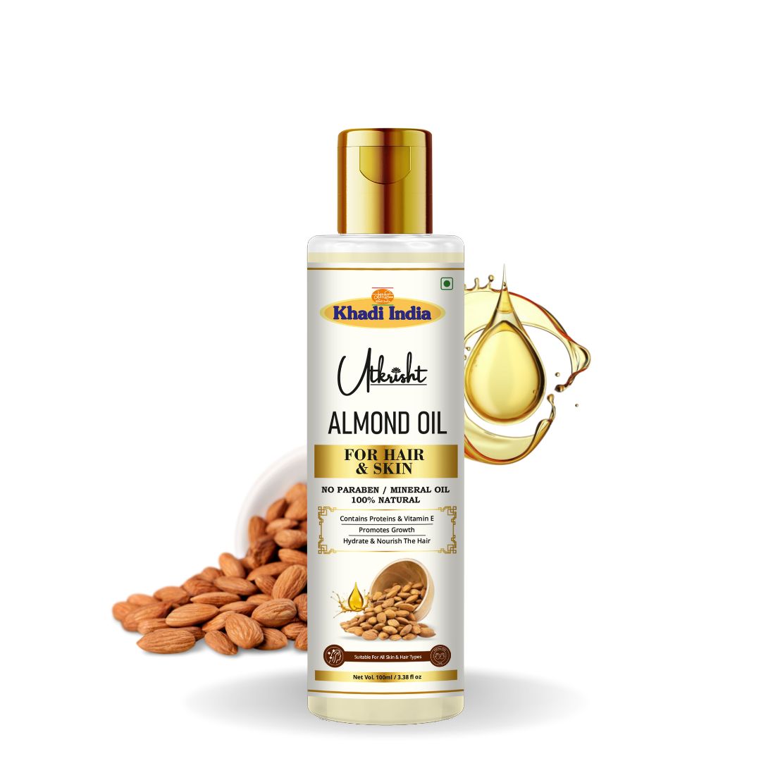 Utkrisht Khadi Almond Hair Oil (100ml)
