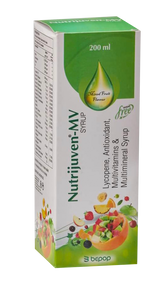 Nutrijuven-MV Syrup (200ml Each) Sugar Free Mix Fruit