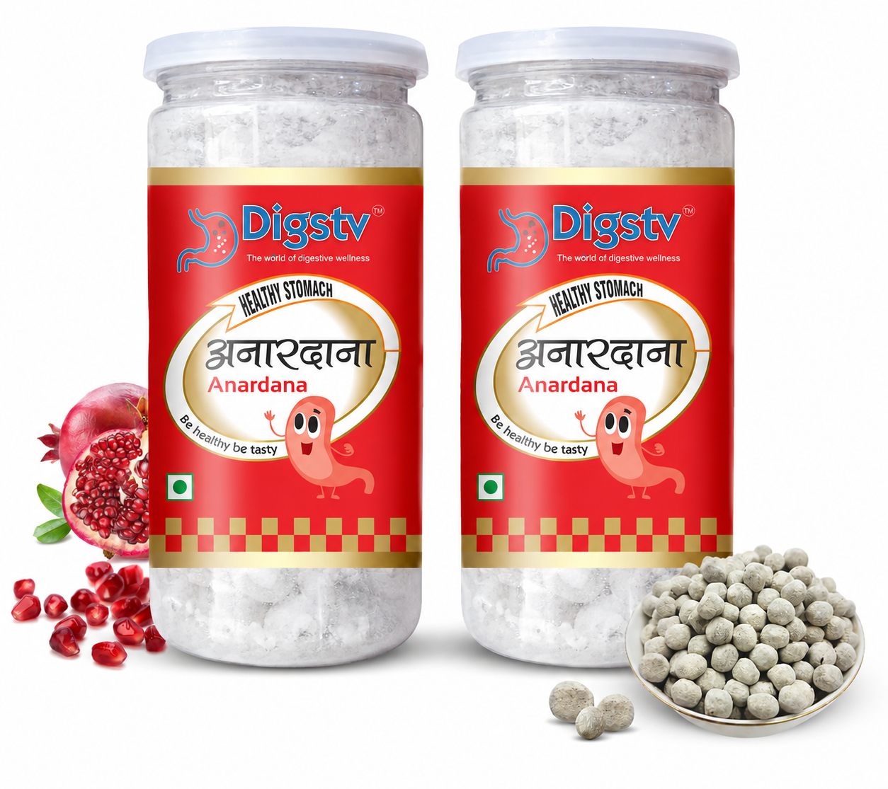 Anardana Goli 100gm (Pack of 2) Pomegranate Seed Goli for Digestion Support & Healthy Stomach.