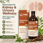 MAPL Nephroright Syrup 500ml | Ayurvedic Kidney & Urinary Health Support | Sugar Free Herbal Formula