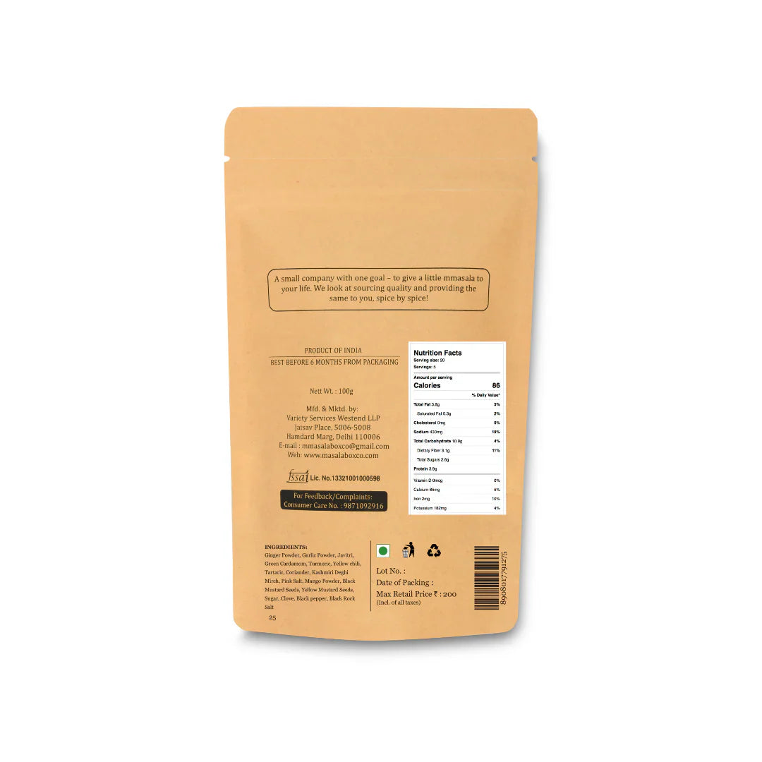 The MMasala Box Co Kasundi Mix 100 Gm