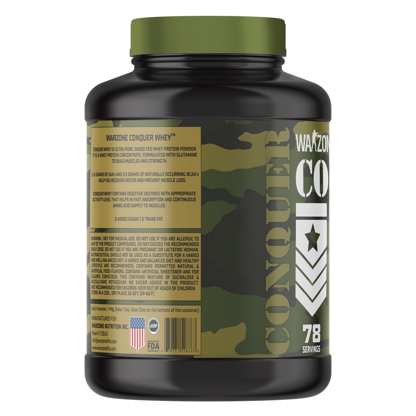 Warzone Conquer Whey Protein – 5Lbs