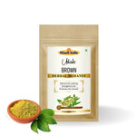 Khadi Brown Hair Mehndi | Natural Henna-Based Herbal Hair Colour | With Amla, Bhringraj & Neem | Helps Cover Grey Hair & Condition Hair | 80 gm