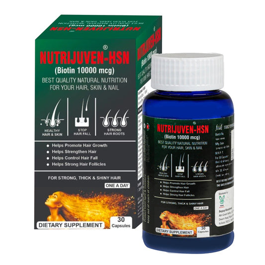 Bepop Bioscience Nutrijuven HSN Biotin 10000 mcg - 30 Capsule