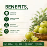 Pure Nutrition Vitamin C with Amla Extract + Zinc Tablets | Boost Immunity | Support In Skin & bone Health - 60 Veg Tablets