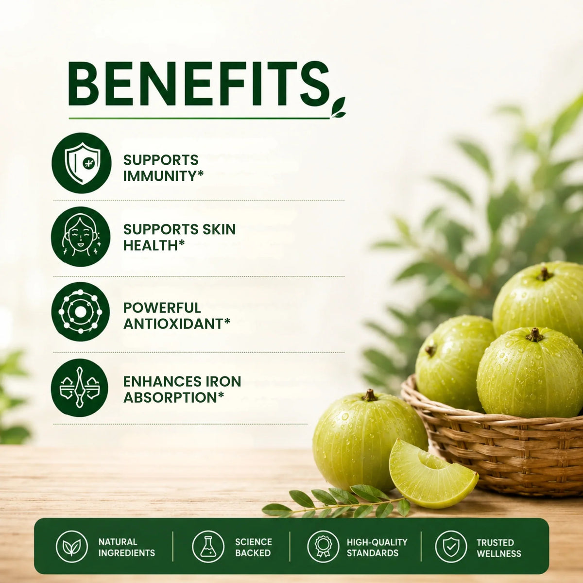 Pure Nutrition Vitamin C with Amla Extract + Zinc Tablets | Boost Immunity | Support In Skin & bone Health - 60 Veg Tablets