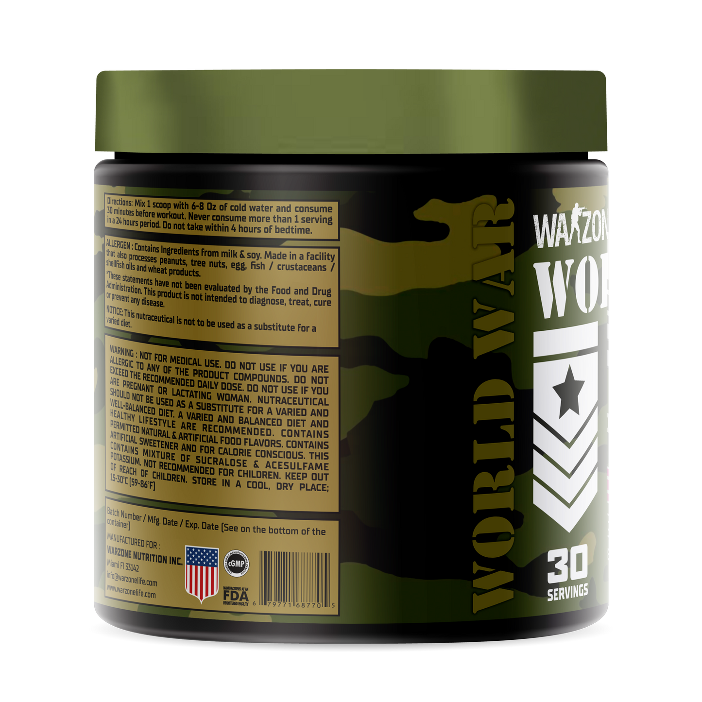 Warzone World War 3 Pre-workout – 300 Grams/30 Servings