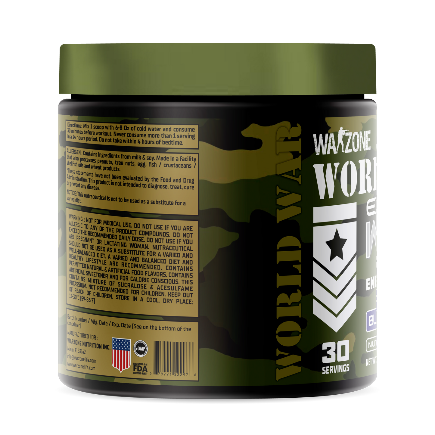 Warzone World War 3 Pre-workout – 300 Grams/30 Servings