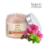 Kayee Ayurveda De-Tan Face Scrub for Men & Women | Herbal Facial Scrub for Tan Removal, Dead Skin & Dullness | Exfoliating Face Scrub for Smooth, Soft & Radiant Looking Skin