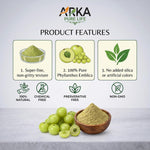Arka Pure Life Organic Amla Powder for Hair – Herbal Hair Care Powder for Scalp Care, Strength & Healthy-Looking Hair – 200g