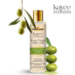 Kayee Ayurveda Extra Virgin Olive Oil for Skin and Hair Care | Natural Multi-Purpose Olive Oil for Dry Skin, Hair & Scalp Nourishment, Smoothness, Softness & Healthy-Looking Natural Shine | 100 ml