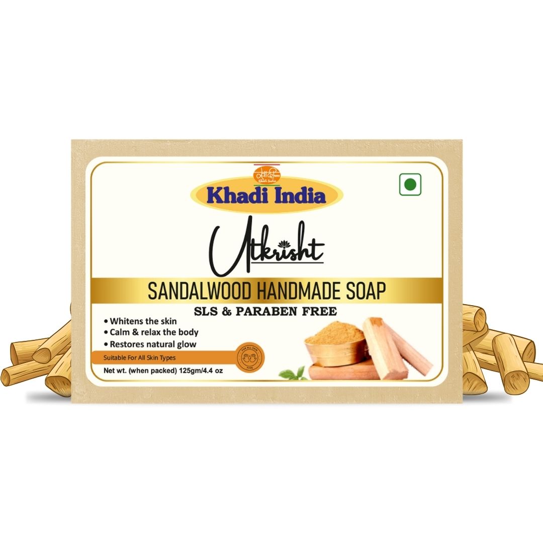 Utkrisht Khadi Sandalwood Soap (125g)