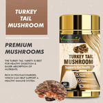 Vitaminnica Turkey Tail Mushroom Capsules - Immune Defense & Gut Health, 60 Count