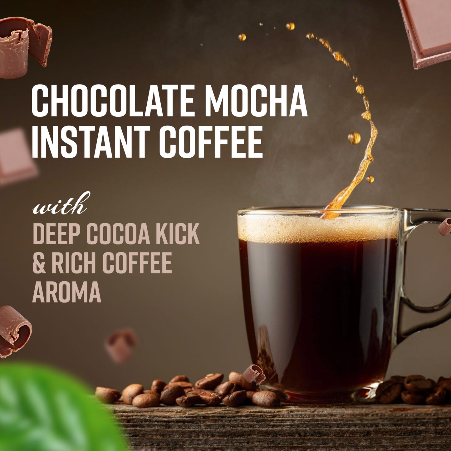 Vanalaya Chocolate Mocha Instant Coffee | 100% Premium Arabica | Natural Chocolate Flavour | Medium Roast