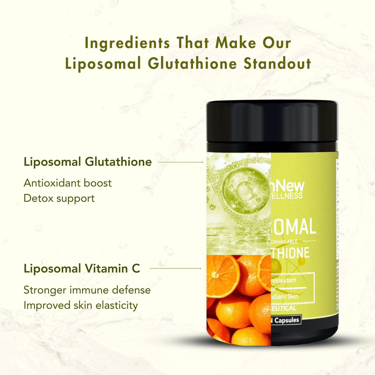 Wishnew Wellness Liposomal Glutathione Capsule - 30 Vegetarian Capsules