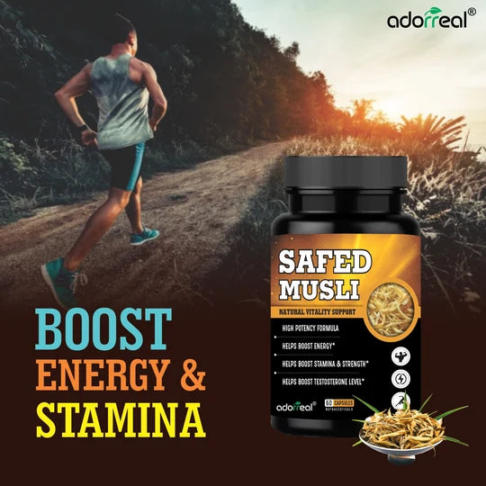 Adorreal Safed Musli Capsule | 60  Capsules