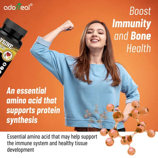 Adorreal L-Lysine Amino Acid Capsule | 60 Capsules