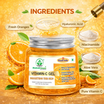 Bhudevam Naturals Khadi Vitamin C Gel for Glowing Skin – Brightens, Hydrates & Reduces Dullness- 200GM