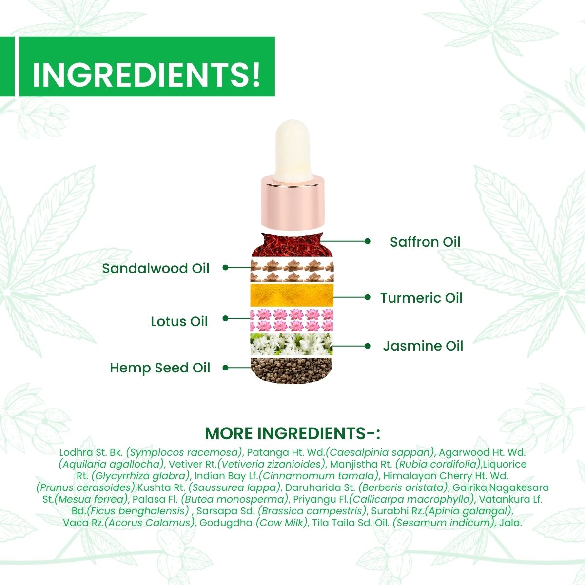 Cannarma Ultra Premium Hemp Kumkumadi Face Oil | Reduces Dark Spots, Pigmentation & Glowing Skin