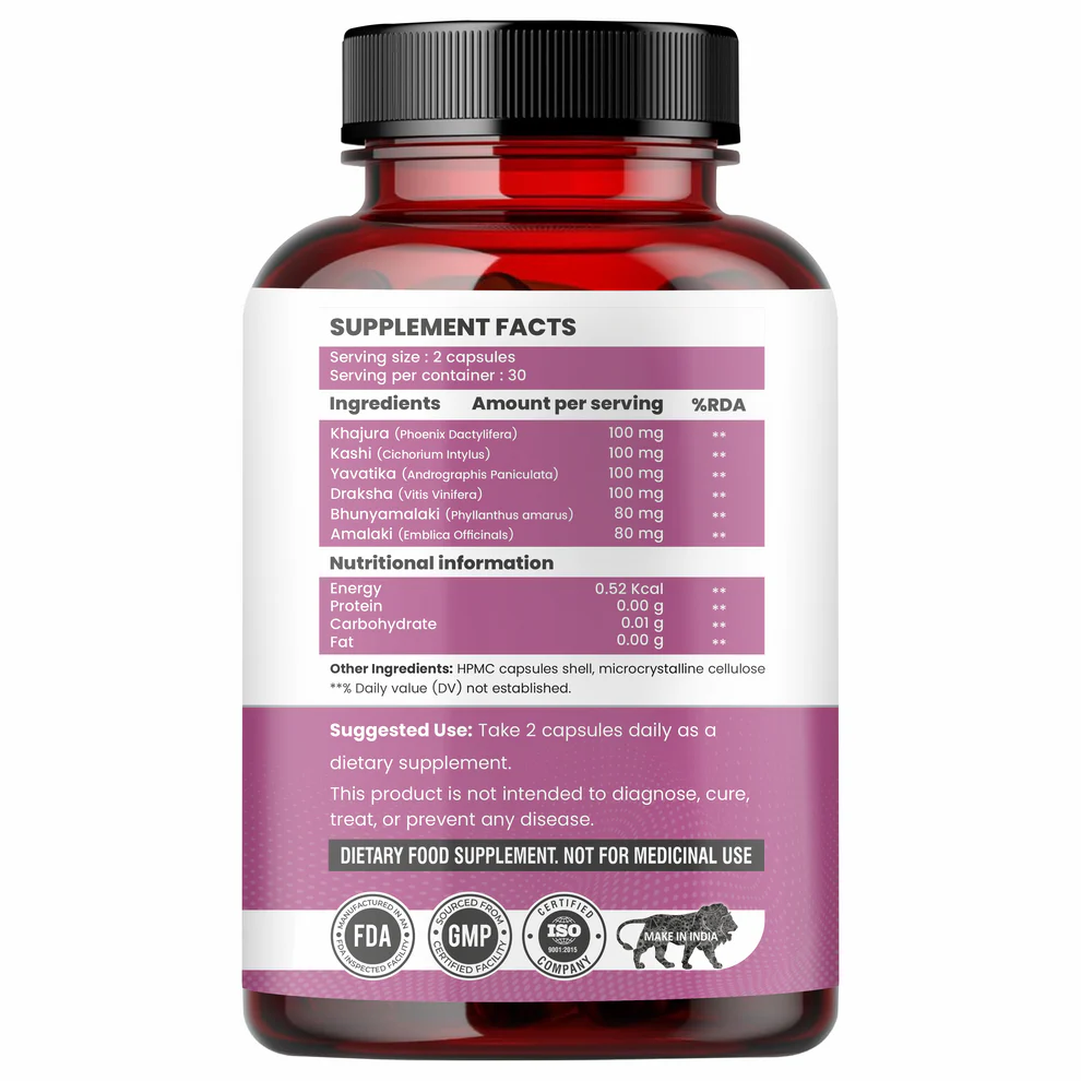 Raskam Party Well 60 Capsules- Anti Hangover Formula