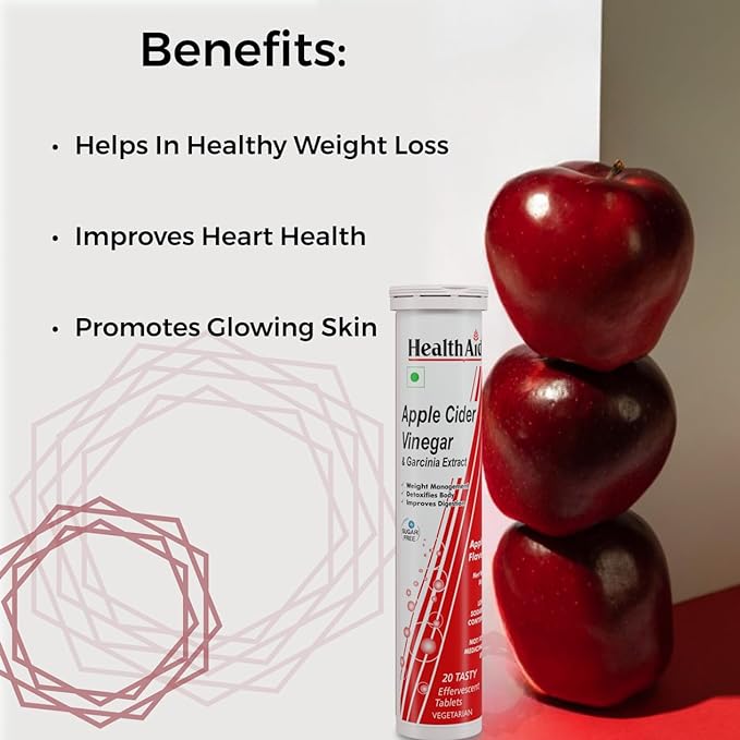 HealthAid Apple Cider Vinegar Effervescent Tablet - 20 Effervescent Tablet