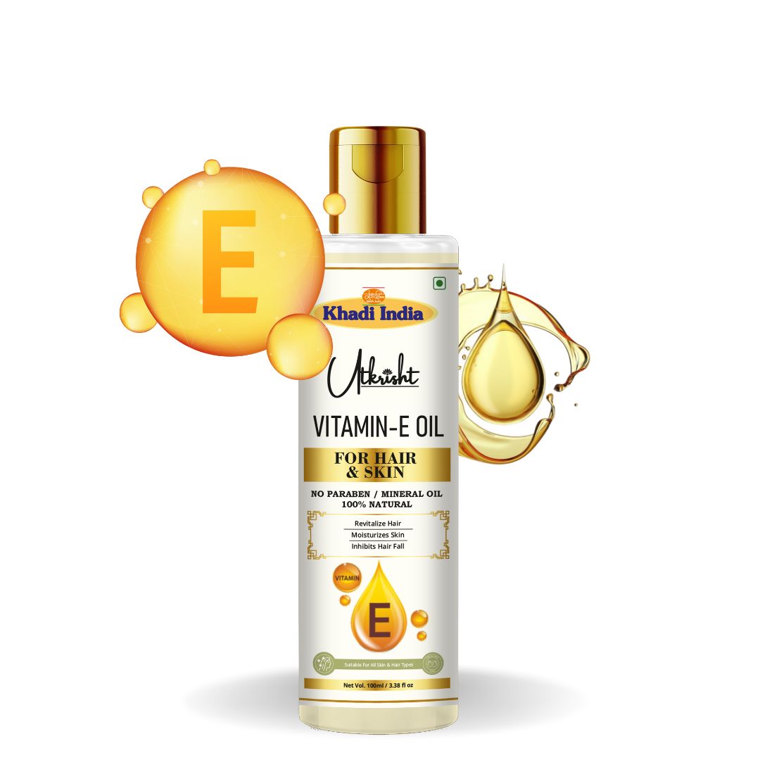 Utkrisht Khadi Vitamin E Oil for Hair & Skin (100ml)