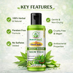 Bhudevam Naturals Khadi Neem & Tulsi Body Wash – Herbal Skin Purifying Cleanser for Daily Use- 210ML