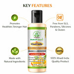 Bhudevam Naturals Khadi Orange & Lemongrass Hair Conditioner – Chemical Free Frizz Control & Shine Boost Formula-210ML