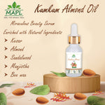 MAPL Kumkum Almond Oil | Ayurvedic Face Oil with Saffron & Almond | Enhances Glow, Skin Tone & Radiance | 15 ml