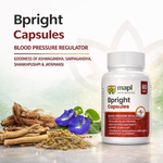 MAPL Bpright Capsules 60 | Ayurvedic Support for Healthy Blood Pressure, Stress Relief, Sleep & Heart Wellness | Natural Formula