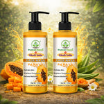 Bhudevam Naturals Khadi Papaya Face Wash – Removes Dirt, Oil & Impurities Naturally- 420ML (Pack of 2)