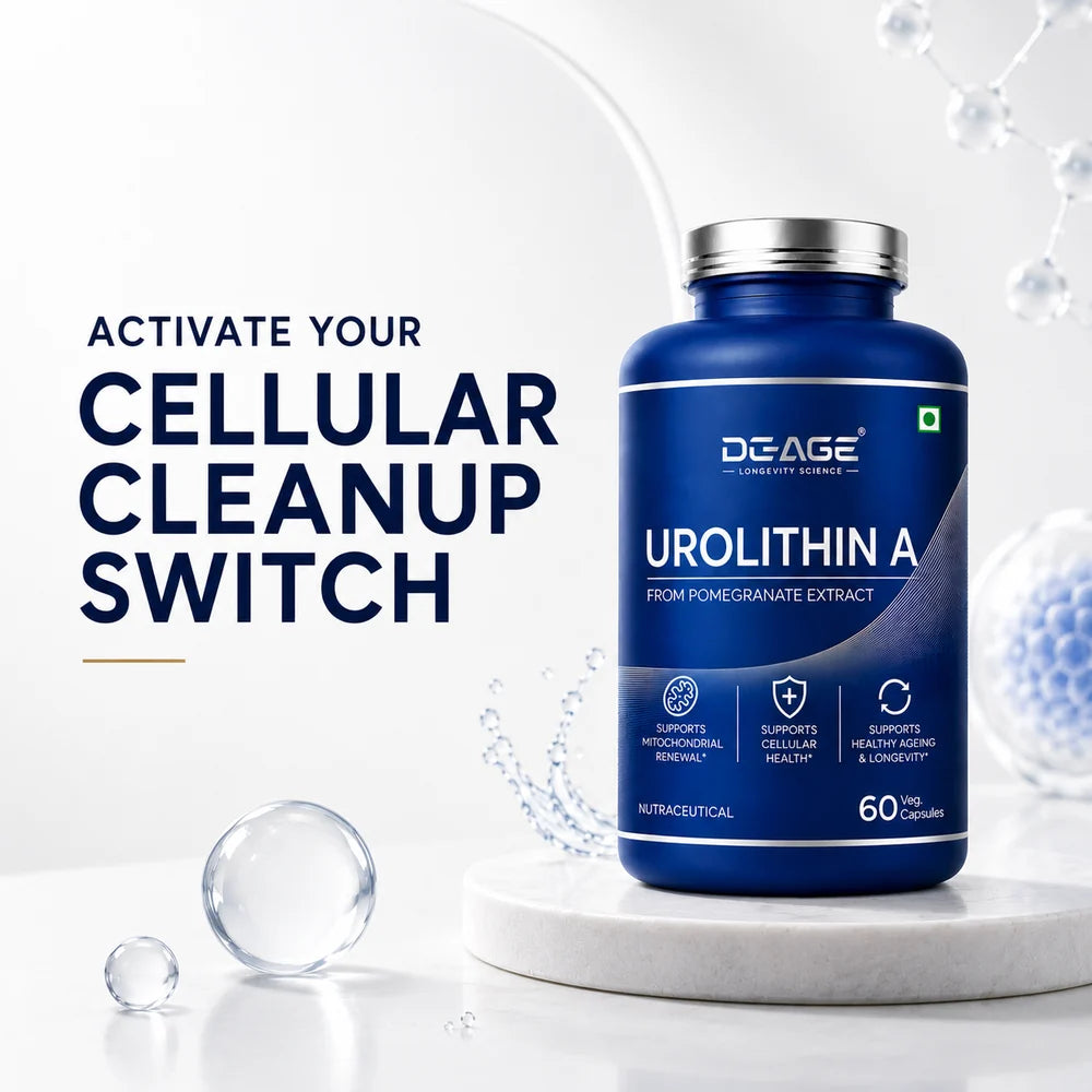 De-Age Urolithin A 60 Capsules | Mitochondrial & Cellular Health Support Supplement
